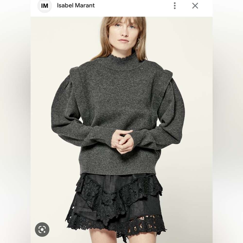 Isabel Marant Lucille Sweater Charcoal 42/10